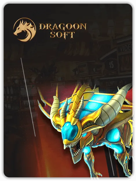 MWIN8 Dragoon Soft Fishing Game featuring a golden armored sea dragon
